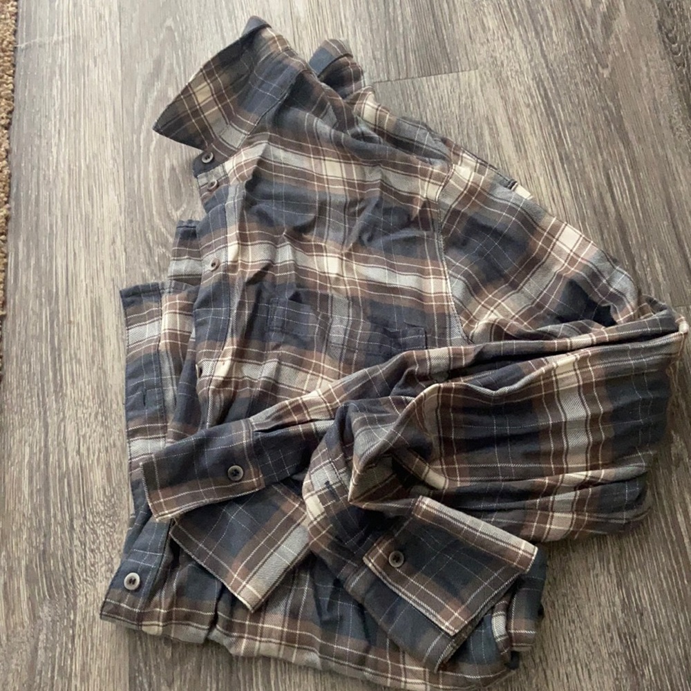 Button down flannel top